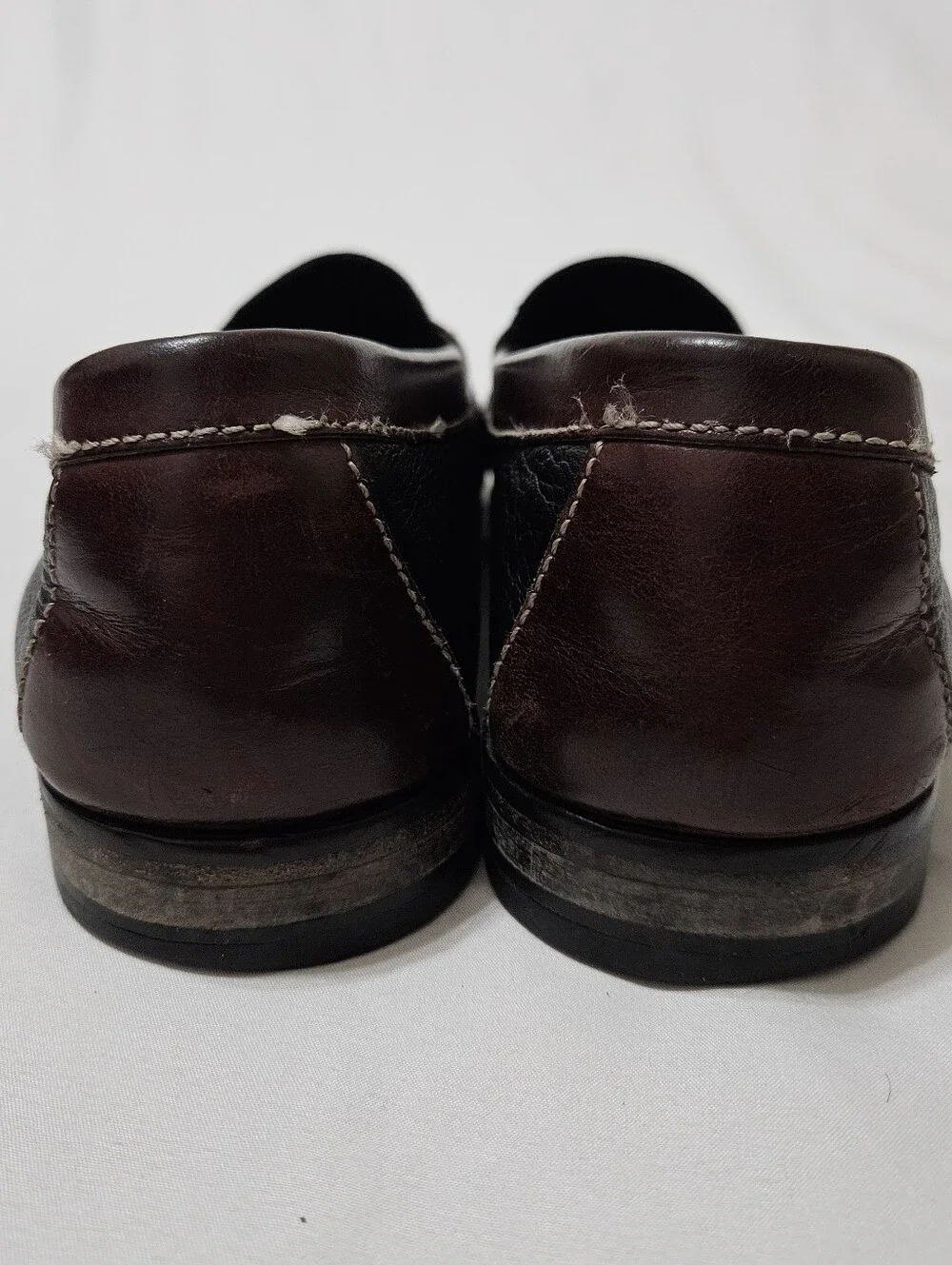 VTG Cole Haan Pinch Tassel Moc-Toe Loafers Men's Size 11.5 D Brown Leather